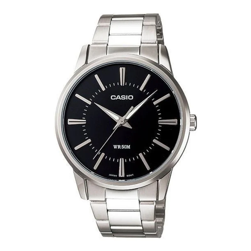 Casio Reloj Análogo para Hombre Acero Inoxidable, MTP-1303