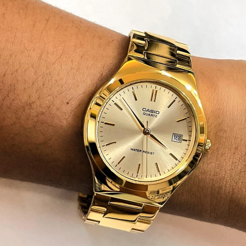 Casio Reloj Análogo para Hombre Acero Inoxidable, MTP-1170N-9A
