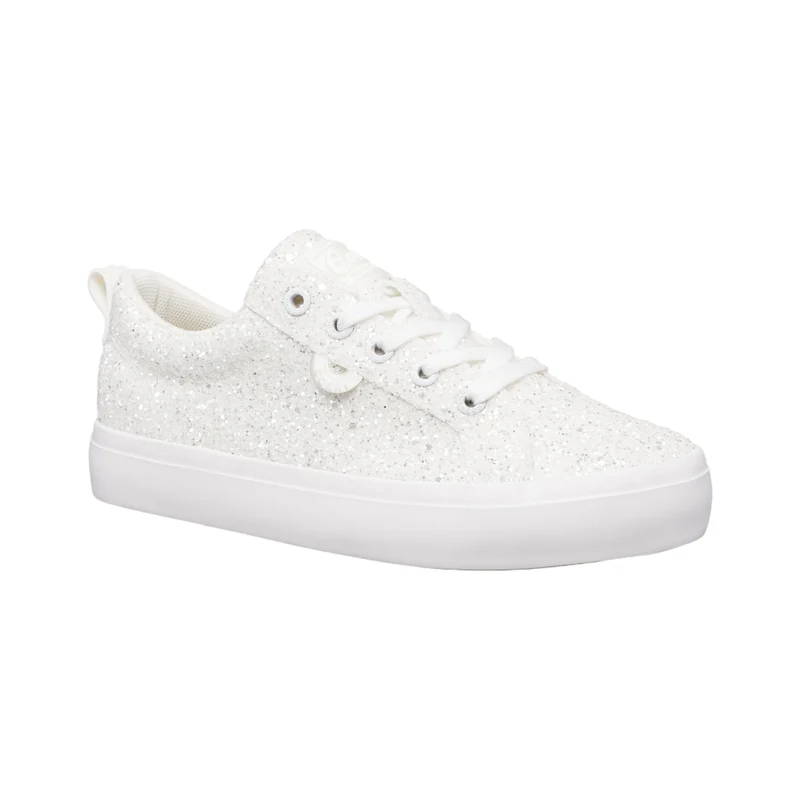 Coral Tenis Casual Serafina Blanco Glitter, para Mujer