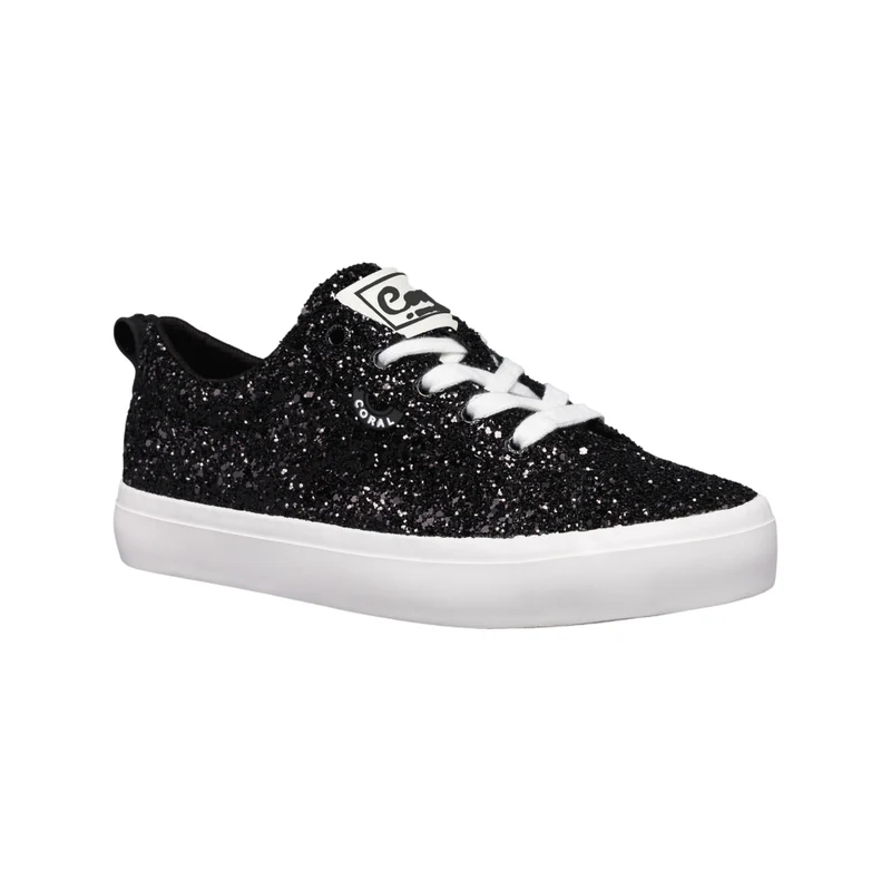 Coral Tenis Casual Serafina Negro Glitter, para Mujer