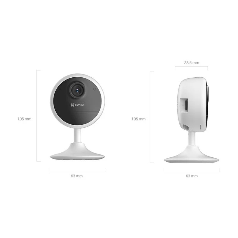 EZVIZ Cámara de Seguridad Wi-Fi Recargable para Interiores CB1, CS-CB1-R100-1K2WF