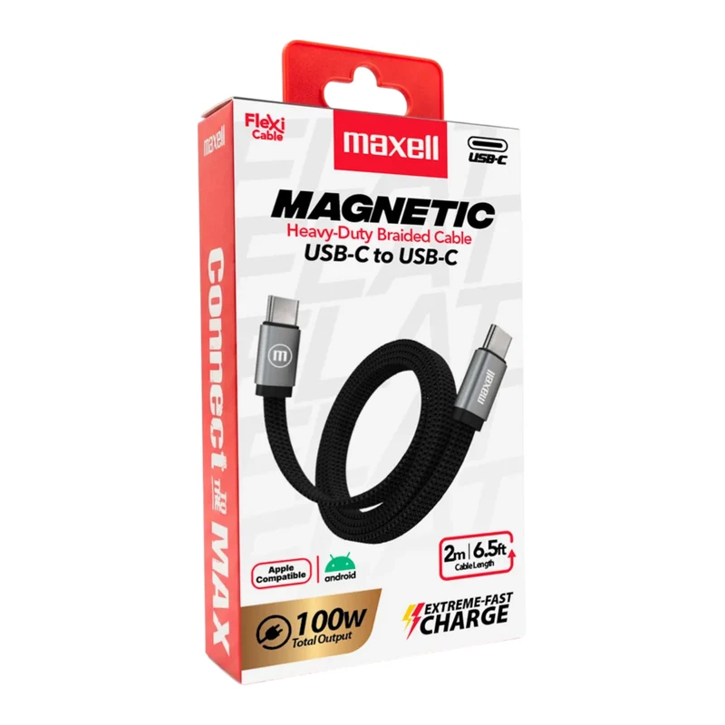 Maxell Cable Magnético de Carga USB-A a USB-C 100 W