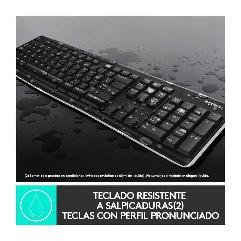 Logitech Kit Teclado Inalámbrico y Mouse MK270, Inglés