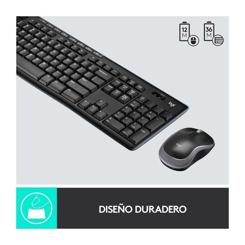 Logitech Kit Teclado Inalámbrico y Mouse MK270, Inglés