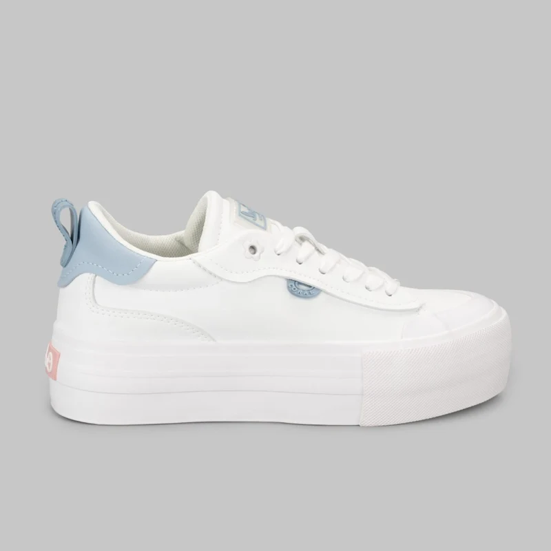 Coral Tenis Tao Blanco/Azul Claro, para Mujer