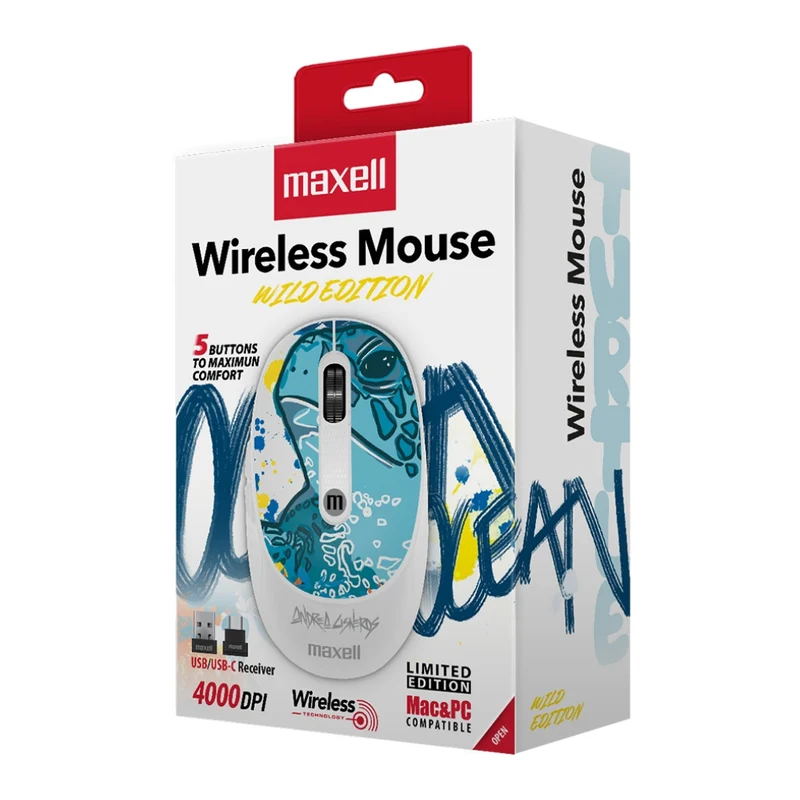 Maxell Mouse Inalámbrico Print, MOWL-320