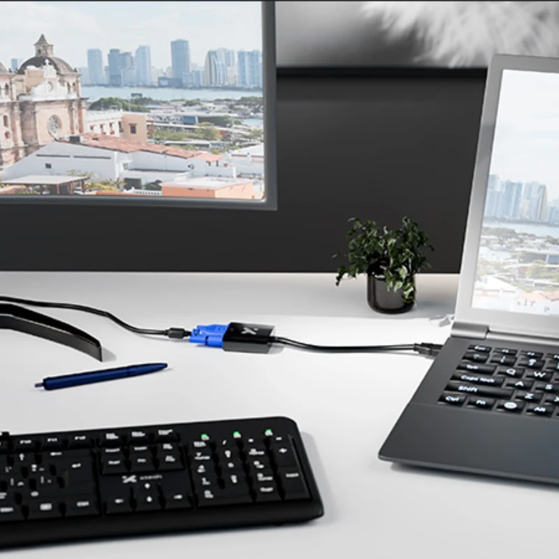 Xtech Adaptador de Video HDMI Macho a VGA Hembra, XTC-384