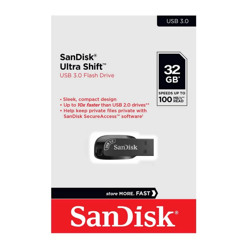 SanDisk Memoria Flash USB 32GB Ultra Shift (SDCZ410-032G-G46)