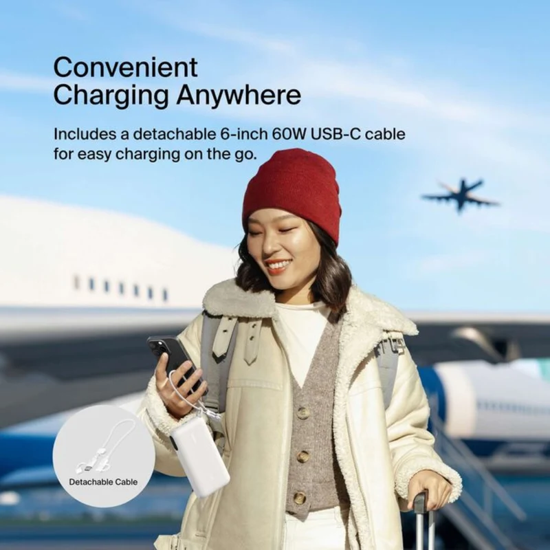 Belkin Power Bank Batería Externa BoostCharge 20K con Pantalla, BPB028fq