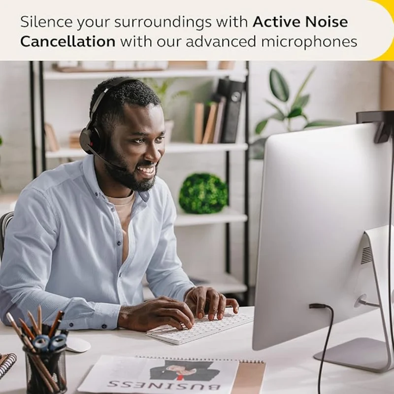 Jabra Audífonos Inalámbricos de Diadema Evolve2 55 MS Stereo, 25599-999-989