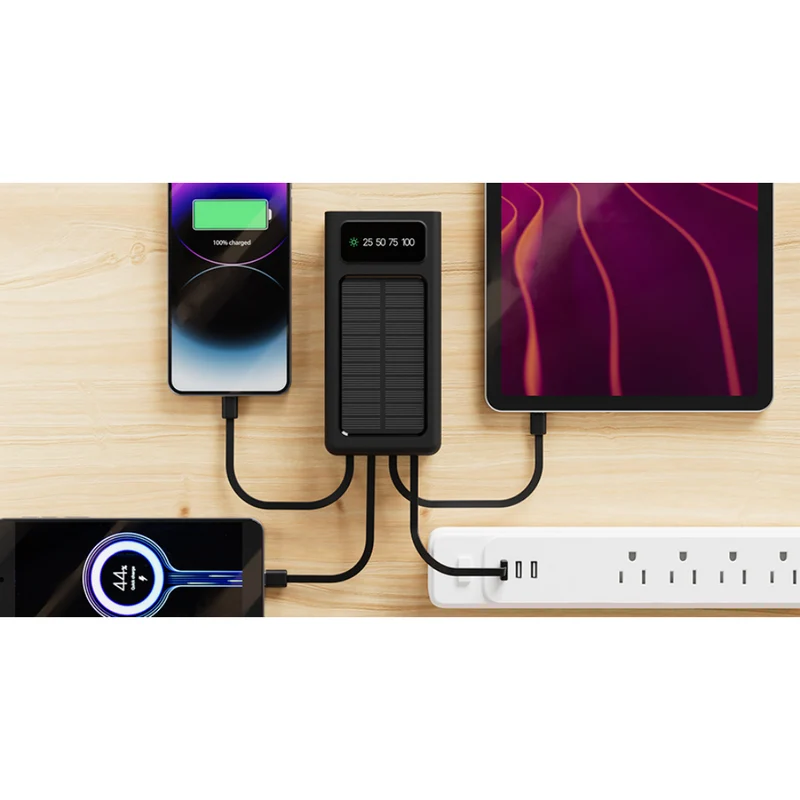 Xtech PowerBank con Carga Solar 20.000mAh, XPB-200