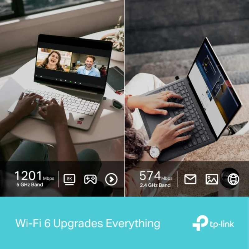 TP-Link Adaptador Nano USB Wifi 6 AX1800, Archer TX20U Nano
