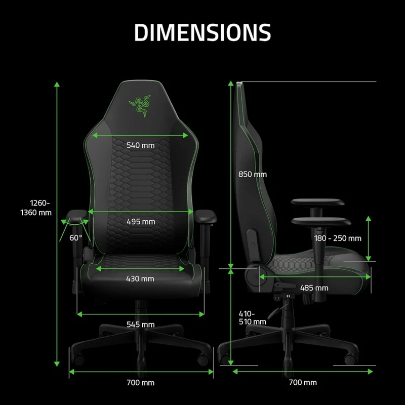 Razer Silla Gaming Iskur V2 X Newgen, RZ38-05310700-R3CA