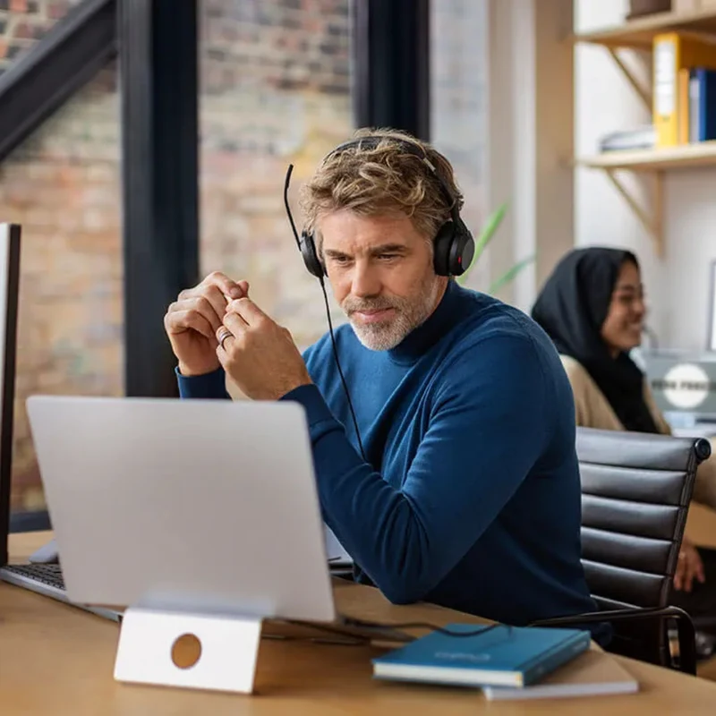 Jabra Audífonos de Diadema Evolve2 50 USB C/A UC Stereo, 25089-989-799