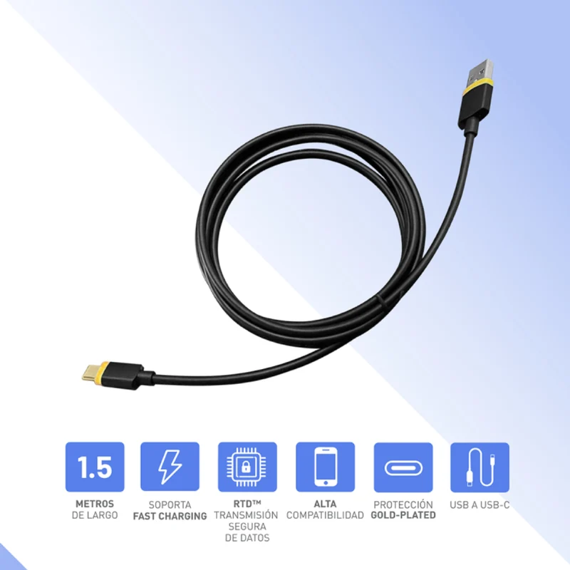 Thonet & Vander Cable de Carga Rápida USB-A a USB-C Kupfer, 1.5 Metros