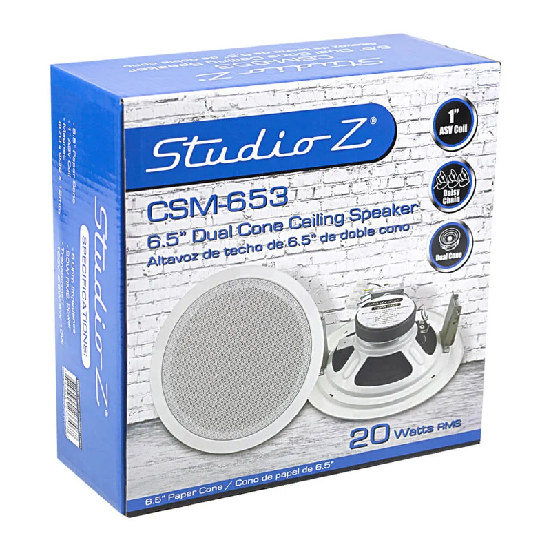 Studio Z Parlante de Techo 6.5" Doble Cono 70V, CSM-653