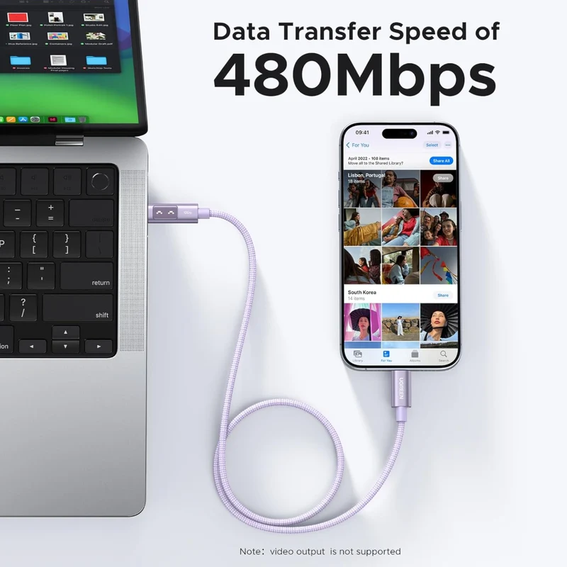 Ugreen Cable Uno Carga Rápida USB-C a USB-C 100W L509 2m