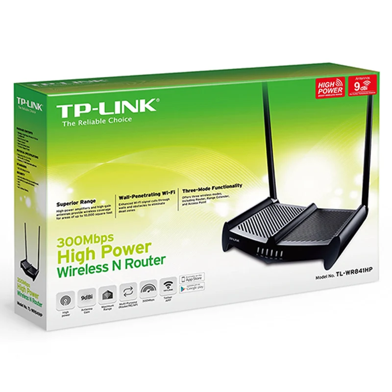 TP-Link Tapo Router Inalámbrico Alta Potencia N300 Mbps TL-WR841HP