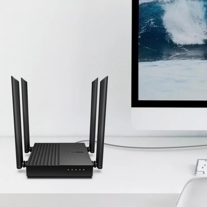 TP-Link Router Inalámbrico Wi-Fi Doble Banda MU-MIMO AC1200, Archer C64
