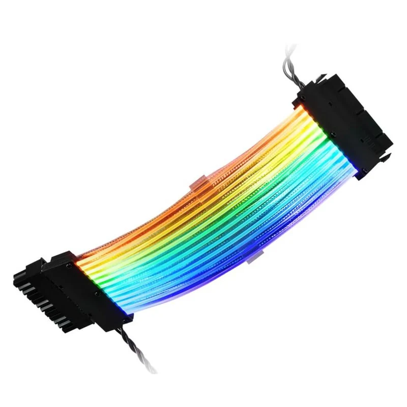 Sharkoon Cable de Extensión Gaming RGB Shark Xtend 24, 24.5cm