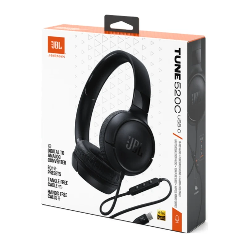 JBL Audífonos Alámbricos de Diadema Tune 520 C