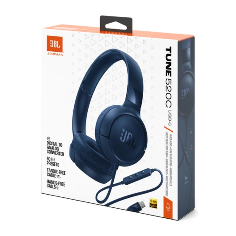 JBL Audífonos Alámbricos de Diadema Tune 520 C
