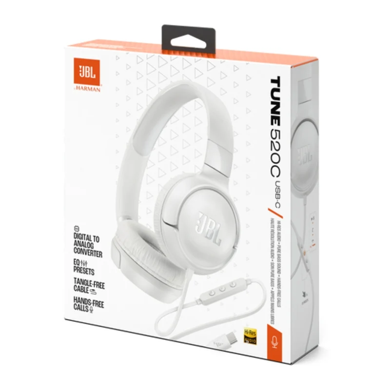 JBL Audífonos Alámbricos de Diadema Tune 520 C