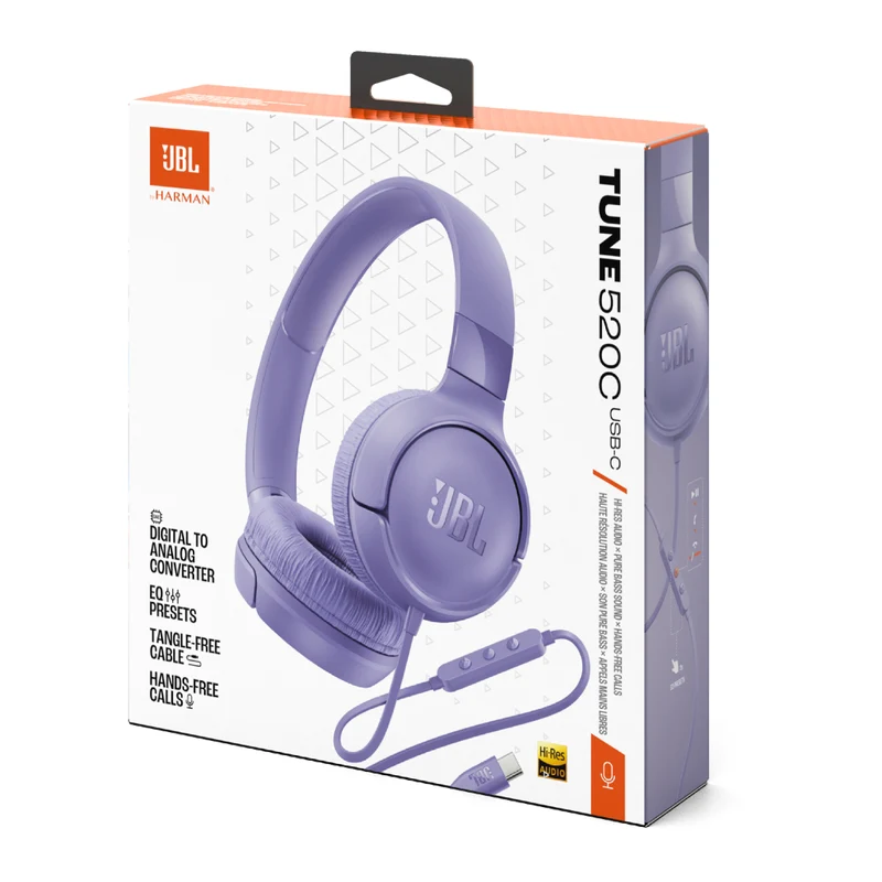 JBL Audífonos Alámbricos de Diadema Tune 520 C