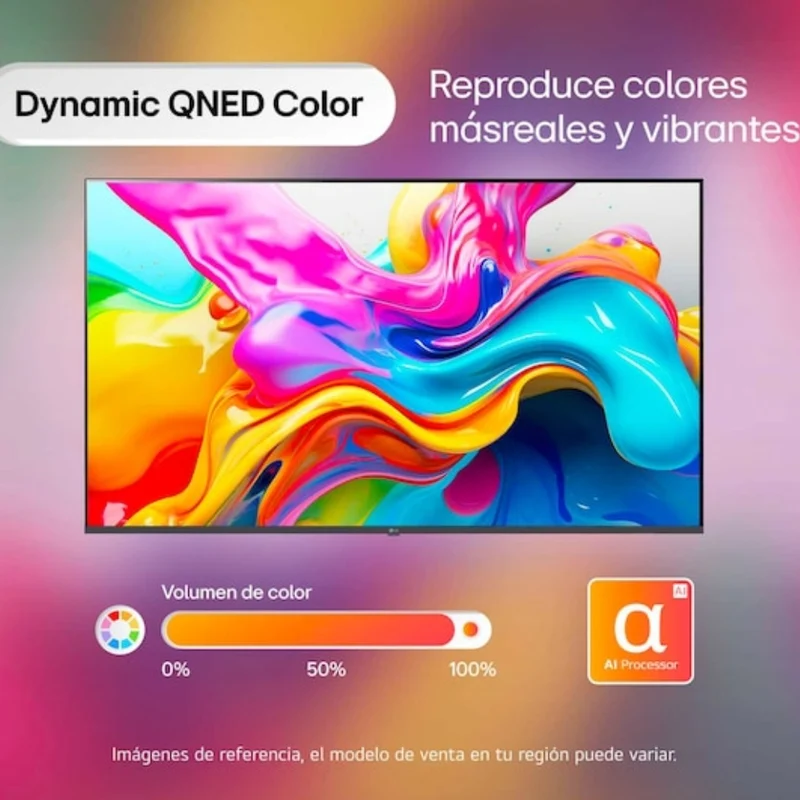 LG Pantalla 65" Mini LED 4K QNED70 Smart, 65QNED70BSA