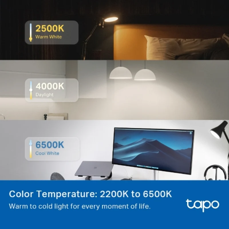 TP-Link Bombillo LED Inteligente Wi-Fi RGB, Tapo L535E
