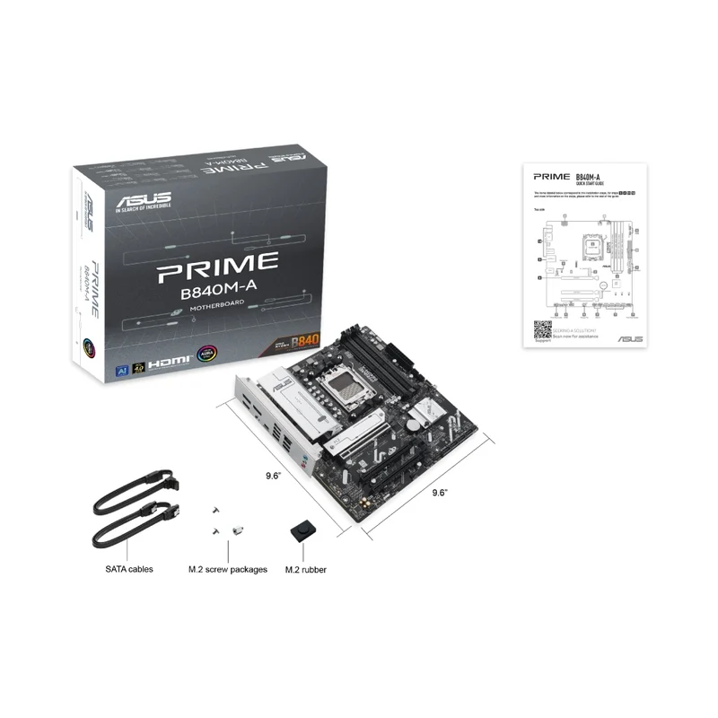 Asus Tarjeta Madre Prime B840M-A, 90MB1J10-M0EAY0