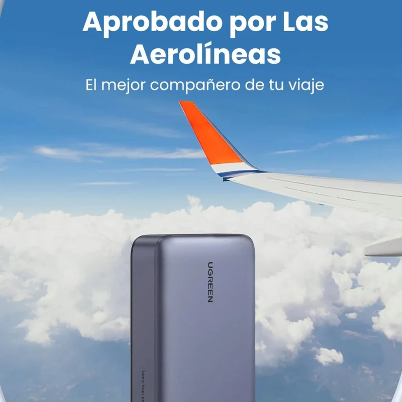 Ugreen Power Bank Batería Externa Carga Rápida USB C con Pantalla LED 20,000 mAh 100W, 25188