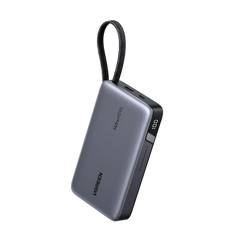 Ugreen Power Bank Batería Externa Carga Rápida USB C/USB A 20,000 mAh 145W, 55992B