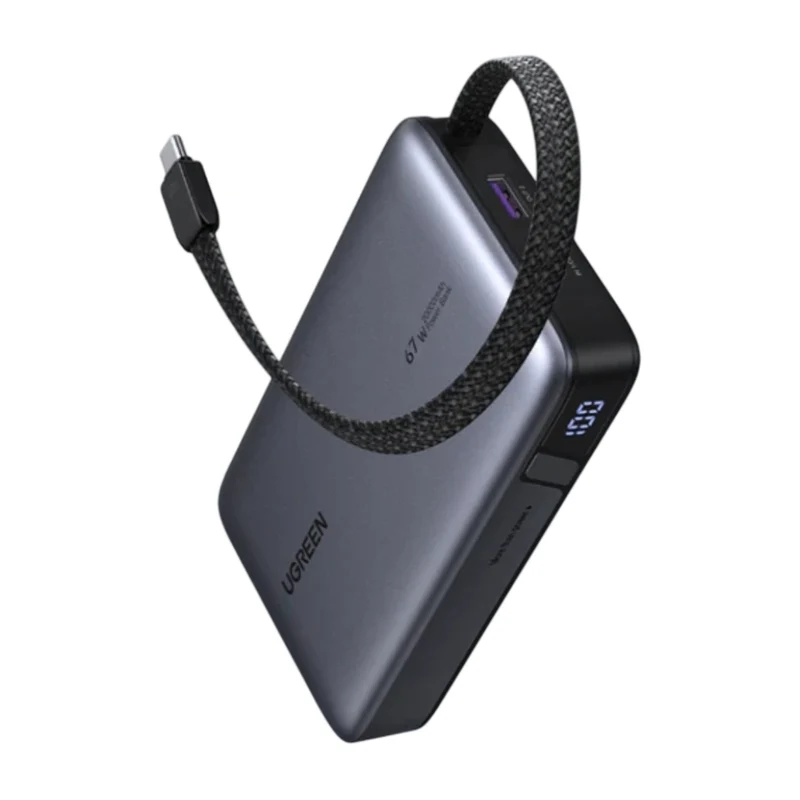 Ugreen Power Bank Batería Externa Carga Rápida USB C 20,000 mAh 67W, 85166B