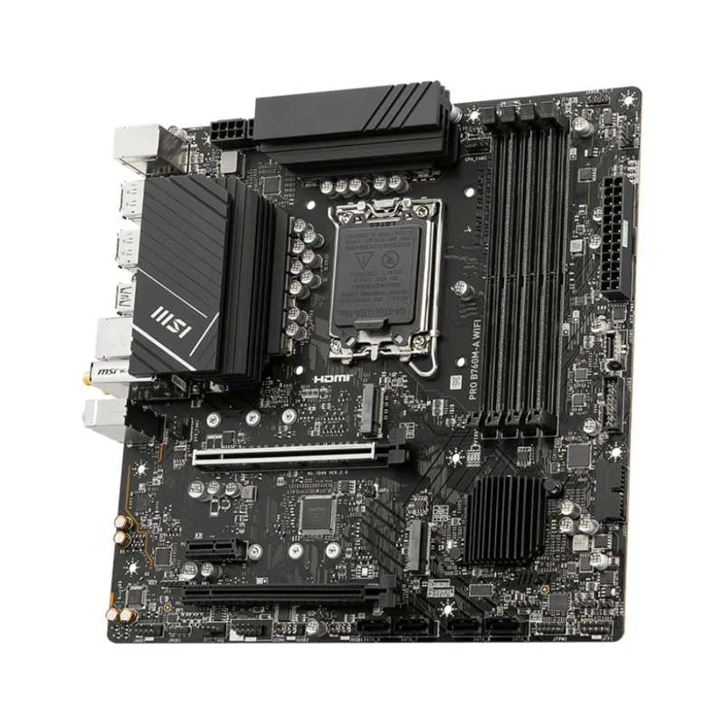 MSI Tarjeta Madre Pro B760M-A Wifi, 911-7D99-007