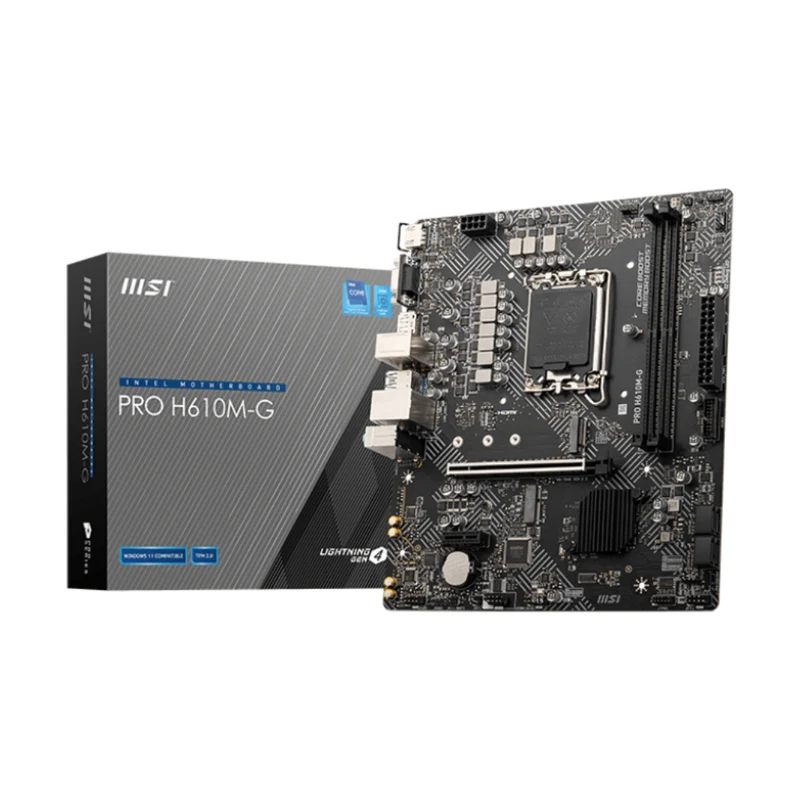 MSI Tarjeta Madre Pro H610M-G DDR5, 911-7D46-204