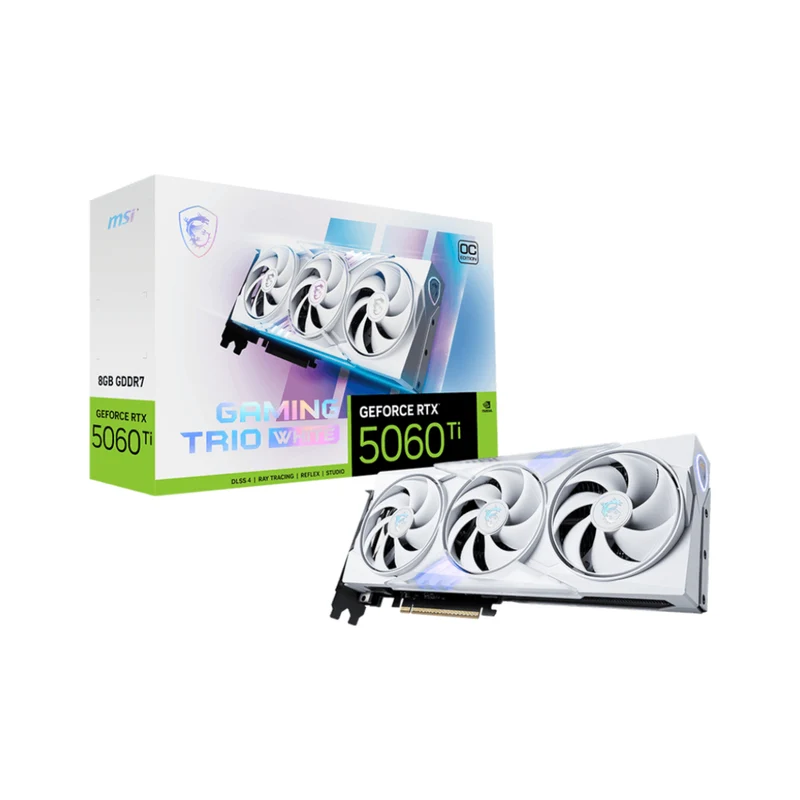 MSI Tarjeta Gráfica Gaming Trio GeForce RTX 5060 Ti 8GB Edición OC