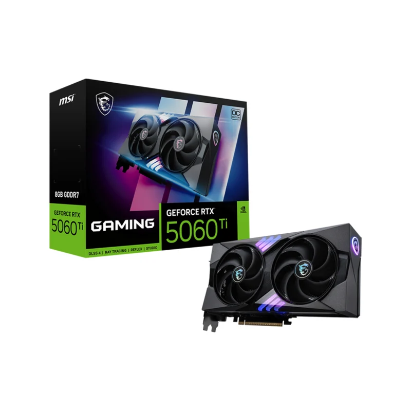 MSI Tarjeta Gráfica Gaming GeForce RTX 5060 Ti 8GB Edición OC