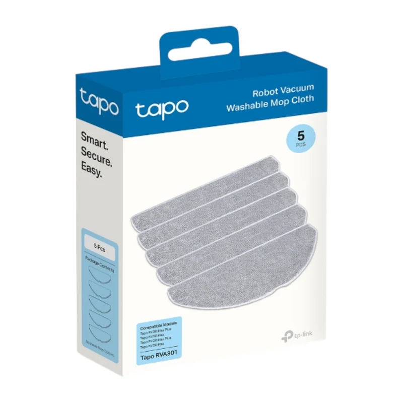 TP-Link Tapo Set Mopas para Aspiradora Robot 5 Unidades, RVA301