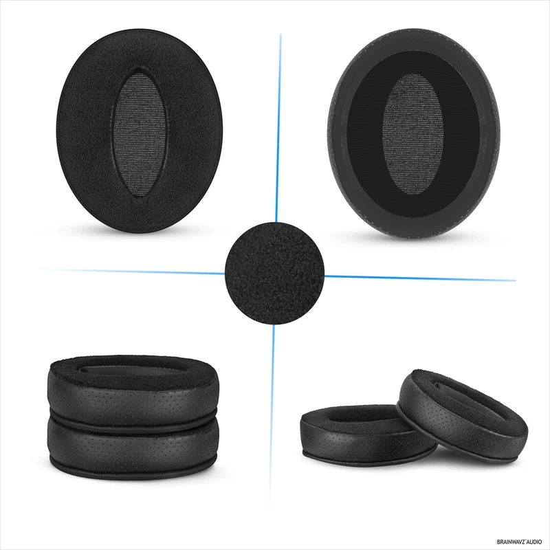 Cuscinetti auricolari ibridi di ricambio per Sennheiser HD4.50BT HD4.50BTNC HD450BT HD4.50SE HD4.40BT HD4.30G HD4.20S HD458BT HD450 HD400S HD 350BT. Pelle PU Velour Memory Foam