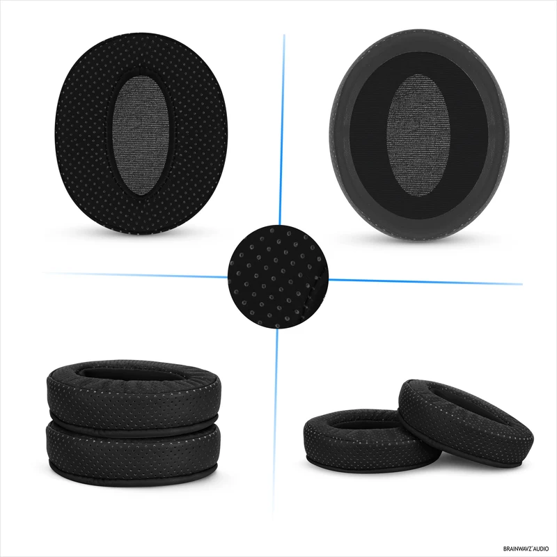 Mga Pamalit na Perforated Earpad para sa Sennheiser HD4.50BT HD4.50BTNC HD450BT HD4.50SE HD4.40BT HD4.30G HD4.20S HD458BT HD450 HD400S at HD 350BT - PU Leather at Memory Foam
