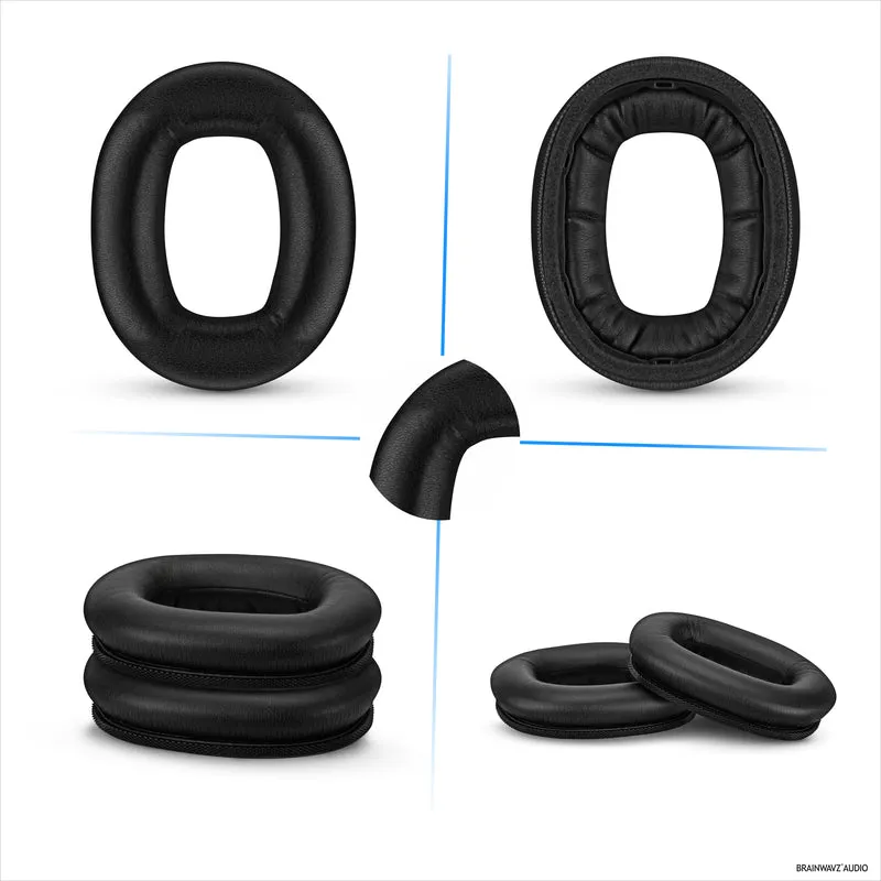 Cuscinetti auricolari di ricambio per cuffie Marshall Monitor 2, in pelle PU, memory foam per un comfort extra, cuscinetti auricolari migliorati, durevoli e di lunga durata