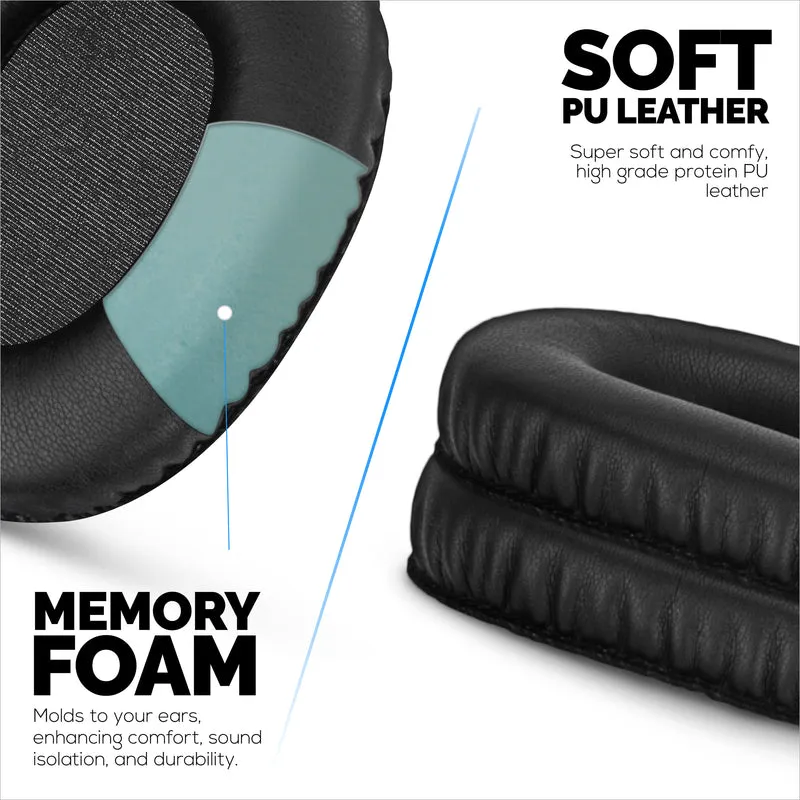 Mga Kapalit na Earpad para sa Marshall Monitor / Monitor Bluetooth (1st Gen) Headphones, PU Leather, Memory Foam para sa Extra Comfort, Upgraded, Durable at Long Lasting Ear Cushion