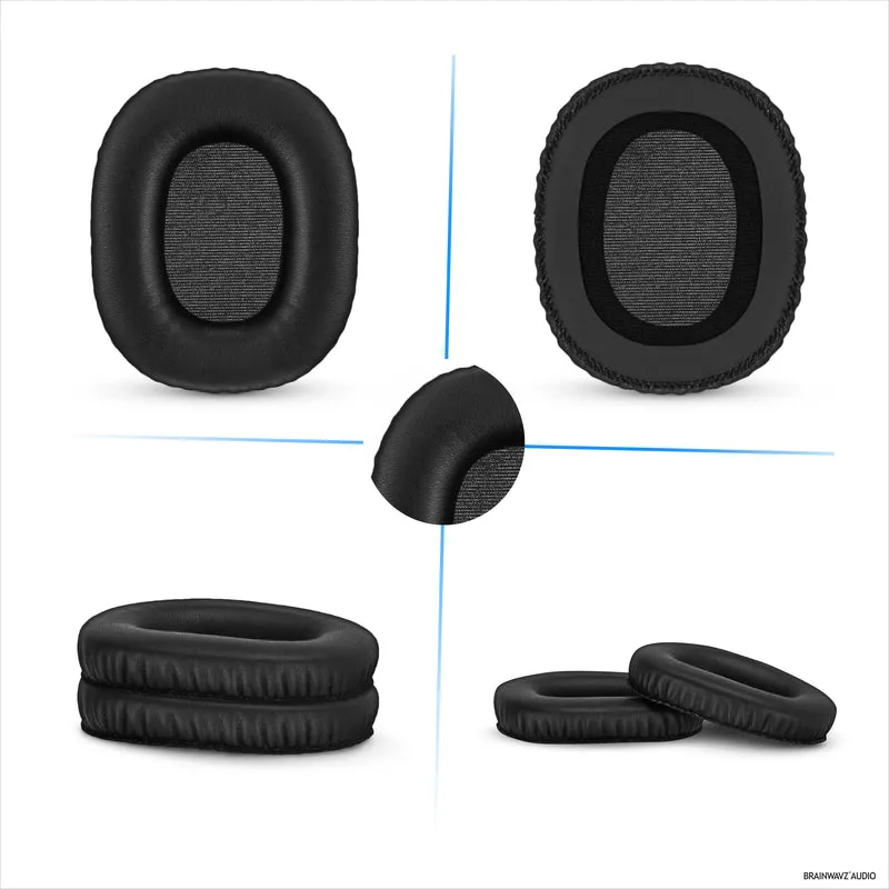 Mga Kapalit na Earpad para sa Marshall Monitor / Monitor Bluetooth (1st Gen) Headphones, PU Leather, Memory Foam para sa Extra Comfort, Upgraded, Durable at Long Lasting Ear Cushion