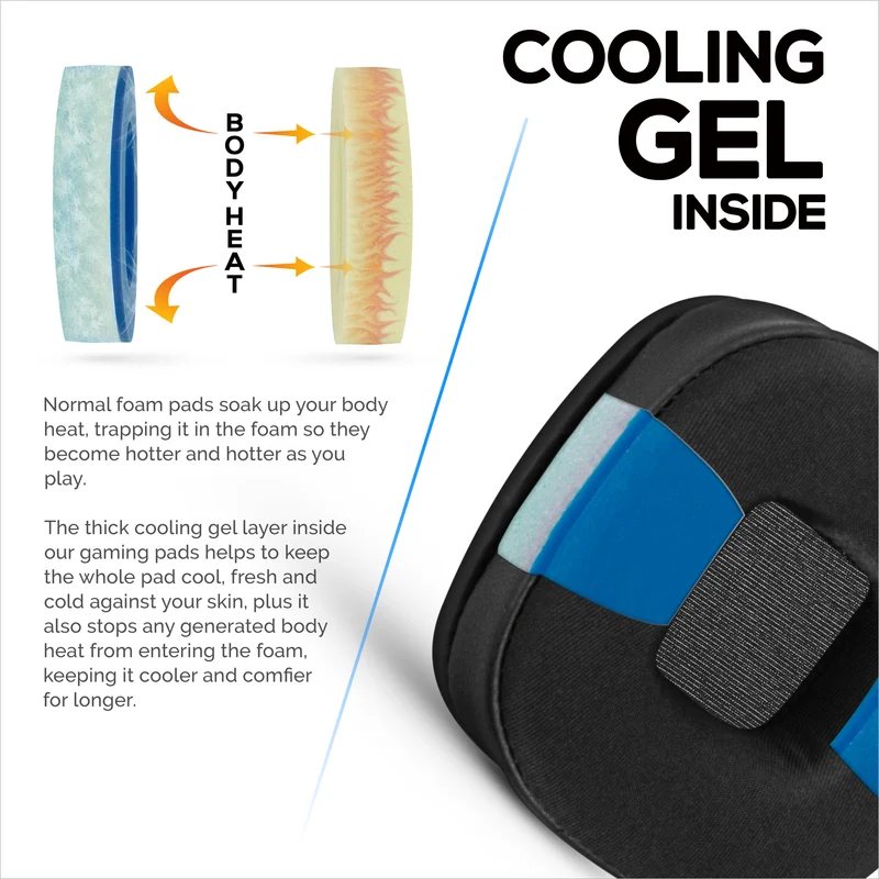 Hybrid Earpads para sa Marshall Major 4 Headphones, Cool Gel, PU Leather at Mas Makapal na Memory Foam Para sa Karagdagang Kaginhawahan