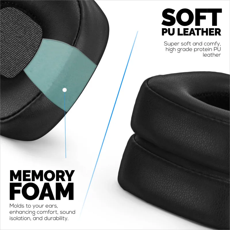Cuscinetti auricolari di ricambio per cuffie Marshall Major 4, in pelle PU, memory foam per un comfort extra, cuscinetti auricolari migliorati, resistenti e di lunga durata