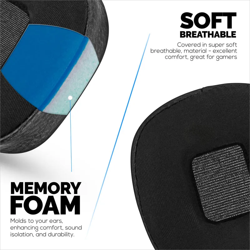 Cuscinetti auricolari ibridi per cuffie Marshall Major 3, Cool Gel, pelle PU e memory foam più spessa per un comfort aggiuntivo