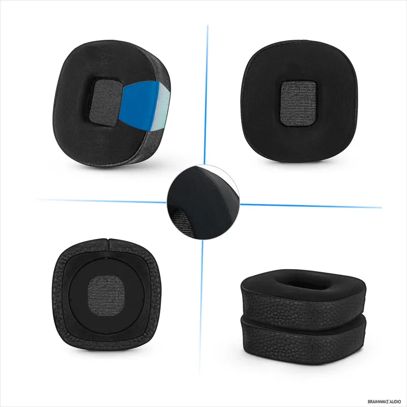 Cuscinetti auricolari ibridi per cuffie Marshall Major 3, Cool Gel, pelle PU e memory foam più spessa per un comfort aggiuntivo