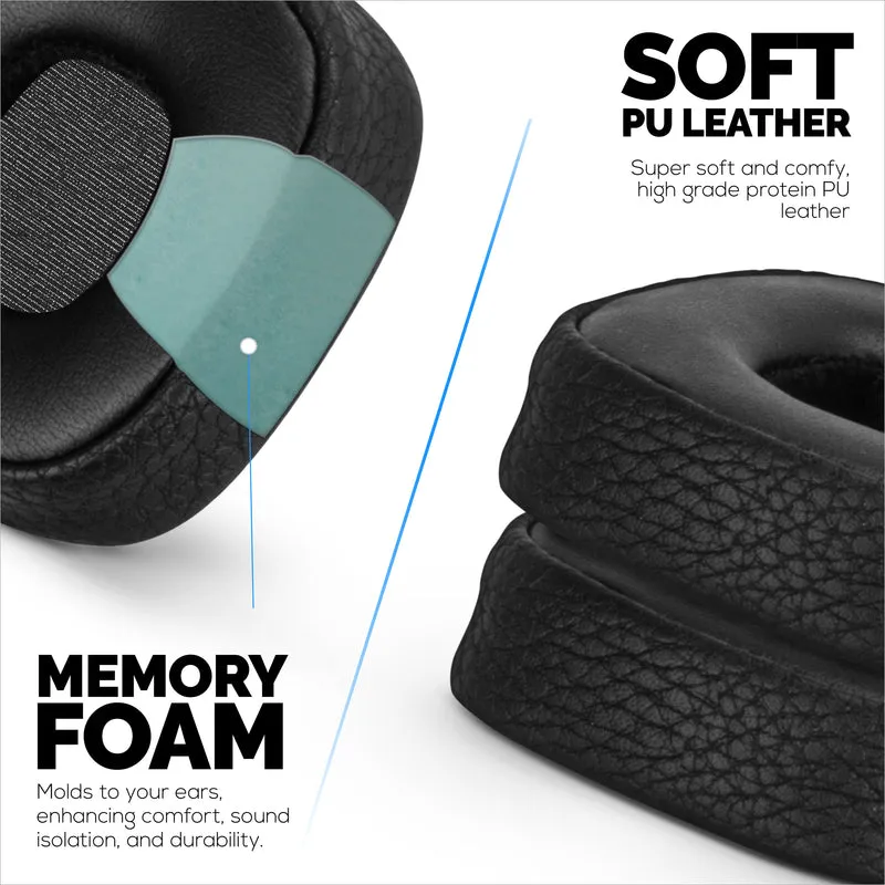 Cuscinetti auricolari di ricambio per cuffie Marshall Major 3, in pelle PU, memory foam per un comfort extra, cuscinetti auricolari migliorati, resistenti e di lunga durata
