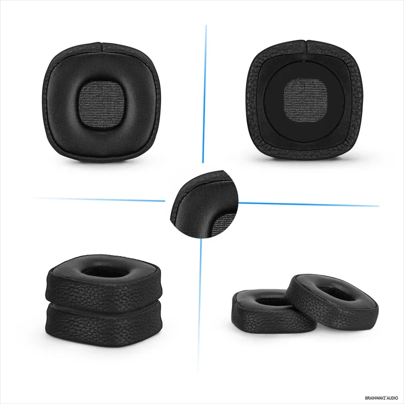 Cuscinetti auricolari di ricambio per cuffie Marshall Major 3, in pelle PU, memory foam per un comfort extra, cuscinetti auricolari migliorati, resistenti e di lunga durata